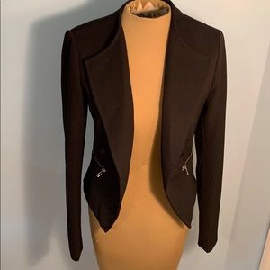 Black Blazer with Side Zippers